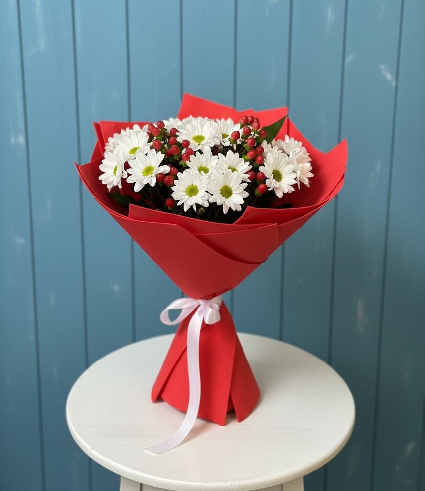 Букет цветов из: Хризантемы в Беседино