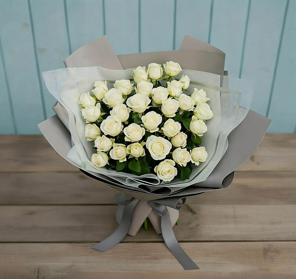 Букет Белоснежная нежность в Беседино