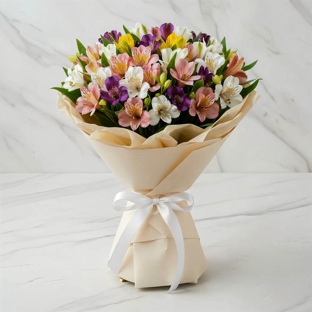 Букет цветов из: Альстромерии в Беседино