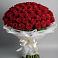 Букет 101 Красная роза Блэк Мэджик в Беседино