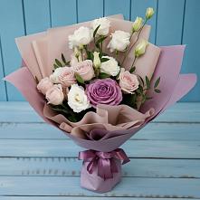 Букет цветов из:  Розы и Лизиантусы #REPLACE_PRED# Беседино