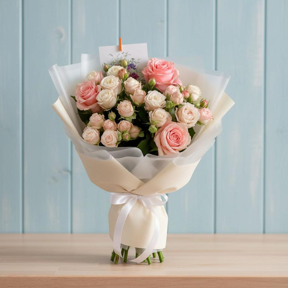 Букет цветов из: Розы в Беседино