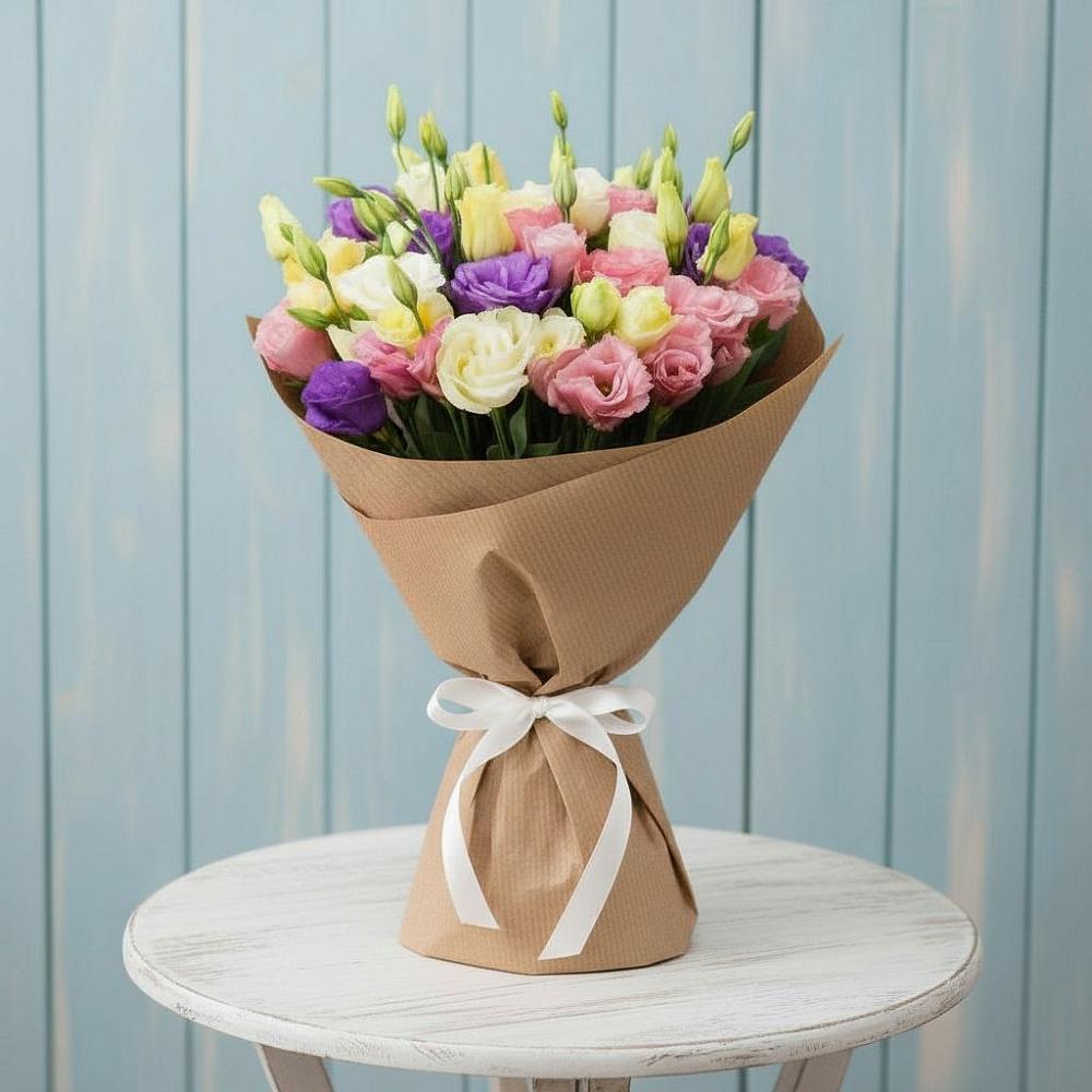 Букет цветов из: Лизиантусы в Беседино