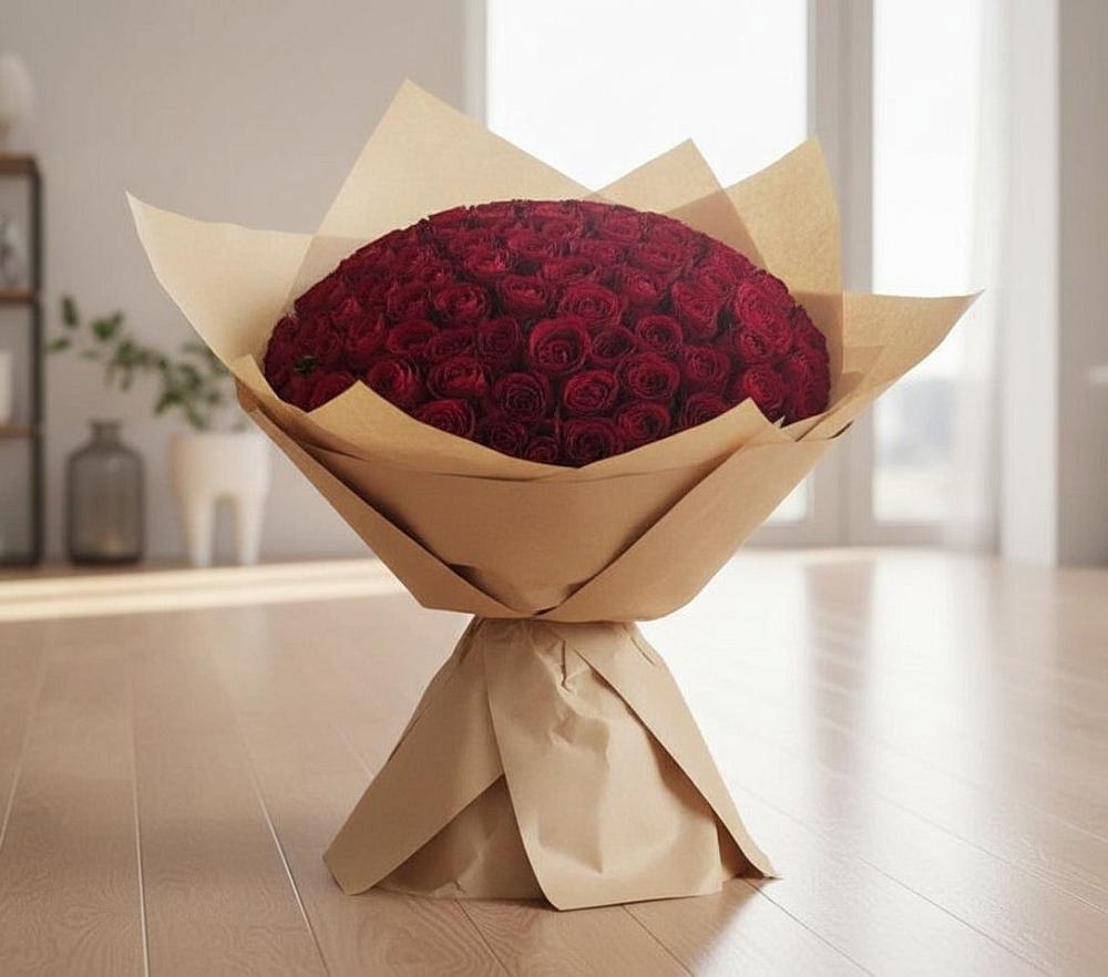Букет 101 Красная роза в Беседино