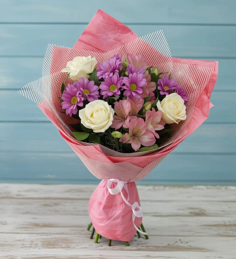 Букет цветов из: Герберы в Беседино