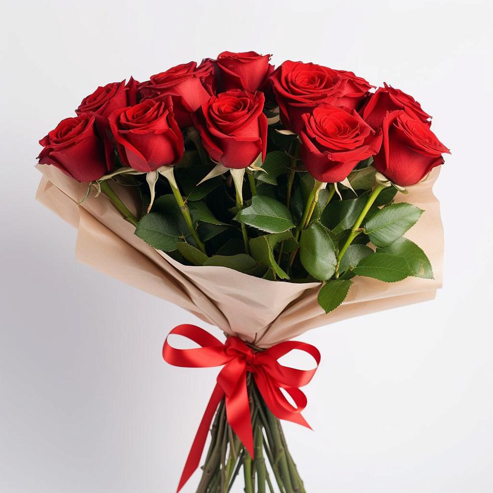 Букет 11 Красных роз Эдлесс Лав в Беседино