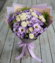 Букет цветов из:  Хризантемы и Розы в Беседино